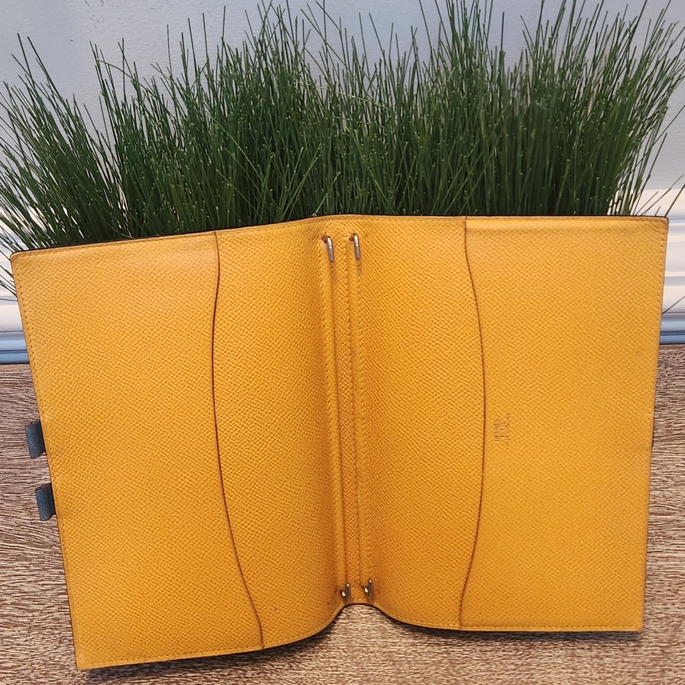 Hermes Blue Leather Agenda With COA - Picture 2 of 9